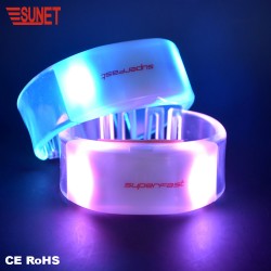 SUNJET Hot sale party supplies radio controlled LED rfid wristband-RFID Chip inserted