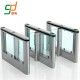 High quality security automatic aluminum swing barrier optical turnstile