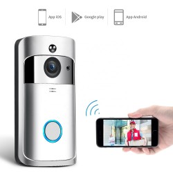 WiFi smart doorbell camera 1280*720 with 6pcs night light led have PIR M4 wifi doorbell