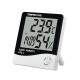 HTC-1 Temperature Humidity Clock Digital Meter Clock Temperature Thermometer Hygrometer Indoor Outdoor